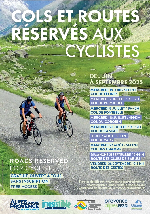Col de Puimichel rserv aux cyclistes