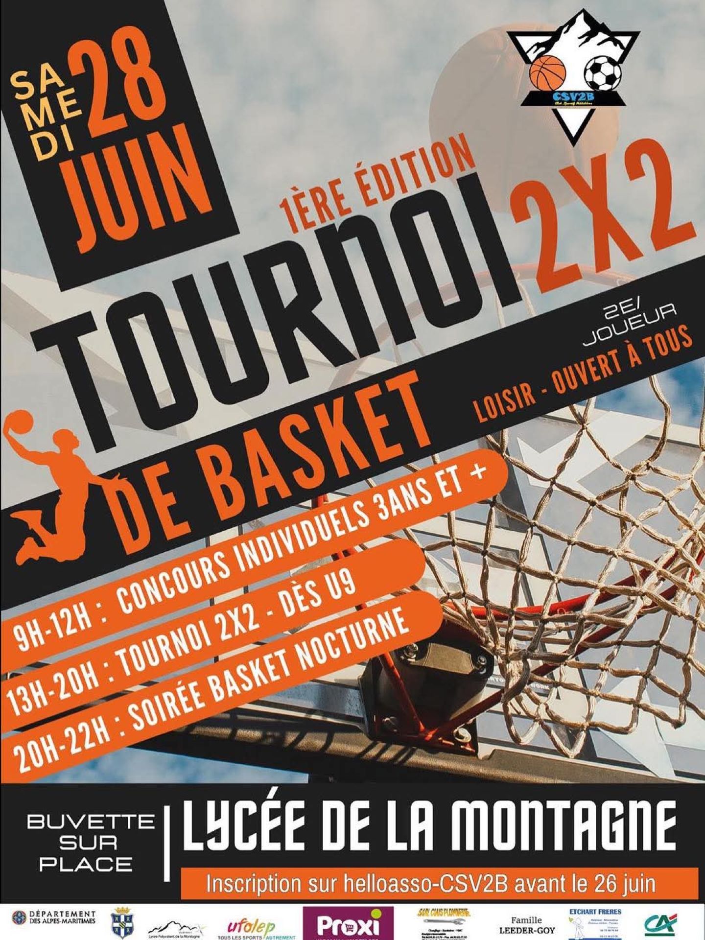 Tournoi de Basketball 2x2
