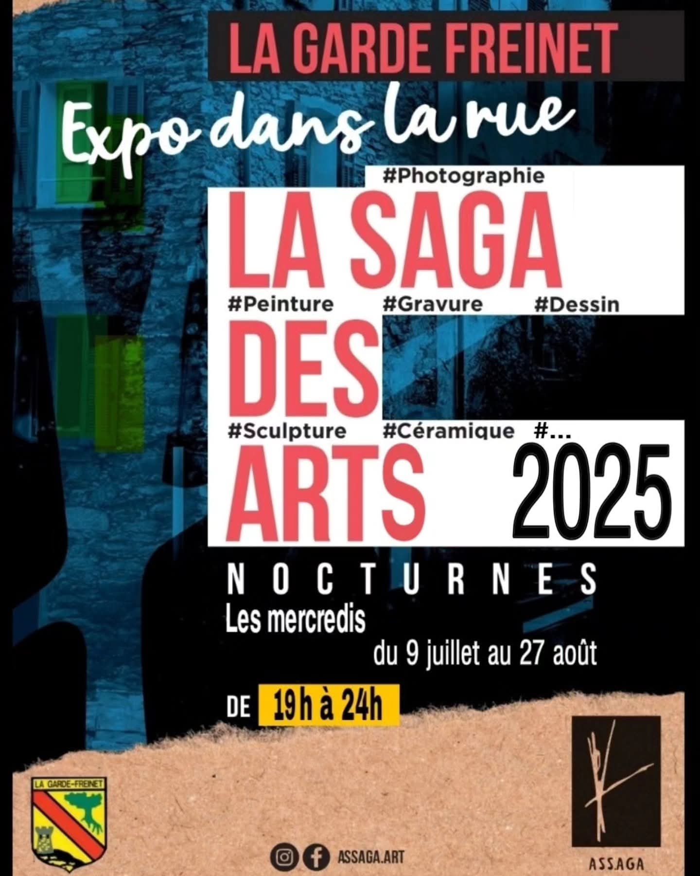 Exposition dans la rue La Saga des Arts