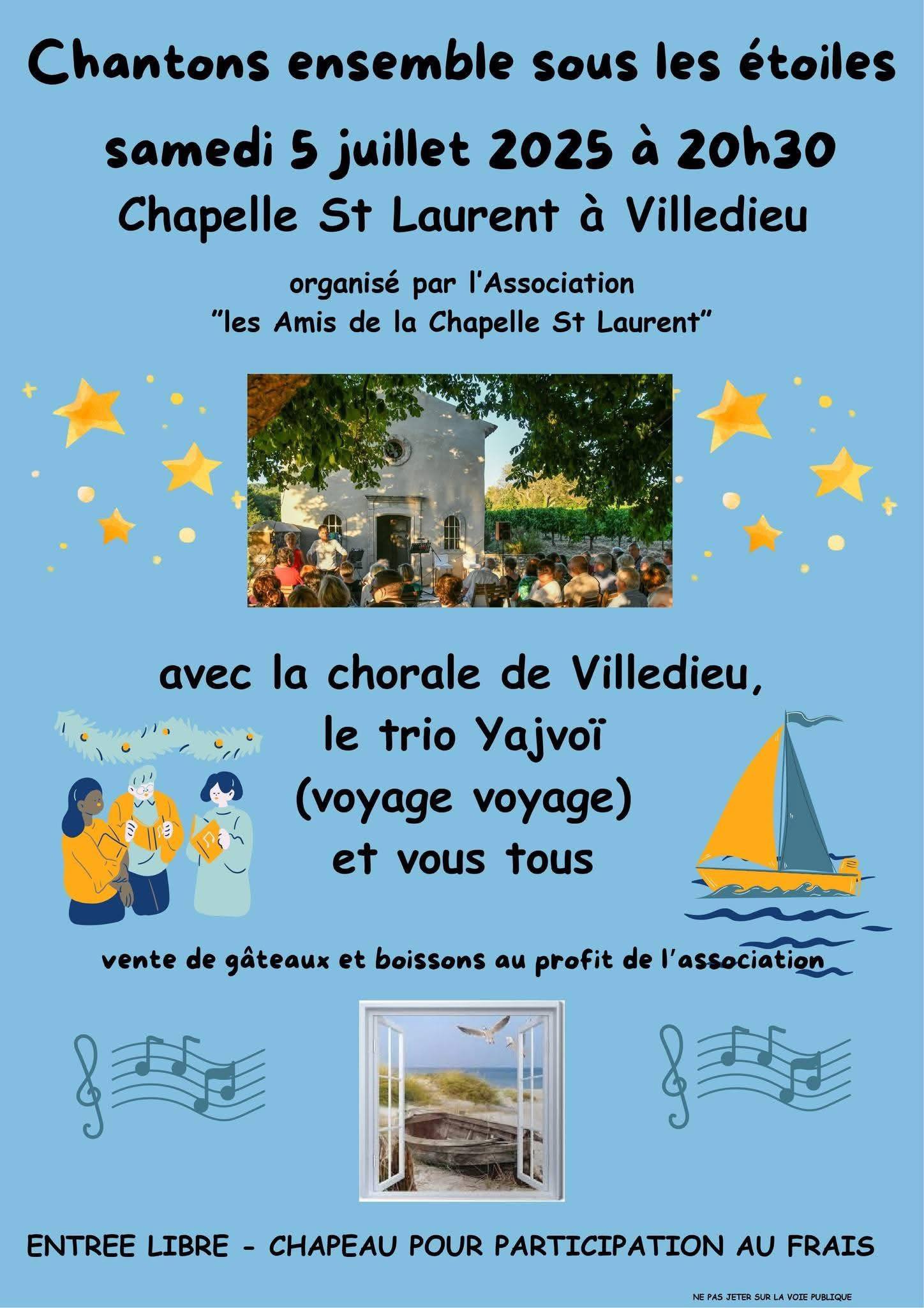 Concert de la chorale de Villedieu le Trio Yajvo  