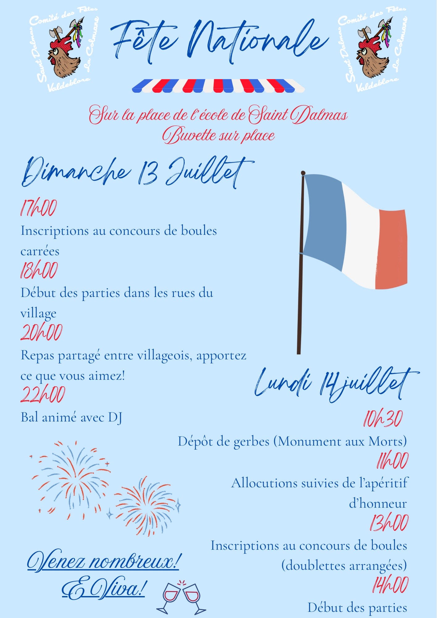 Fte nationale du 14 juillet St Dalmas