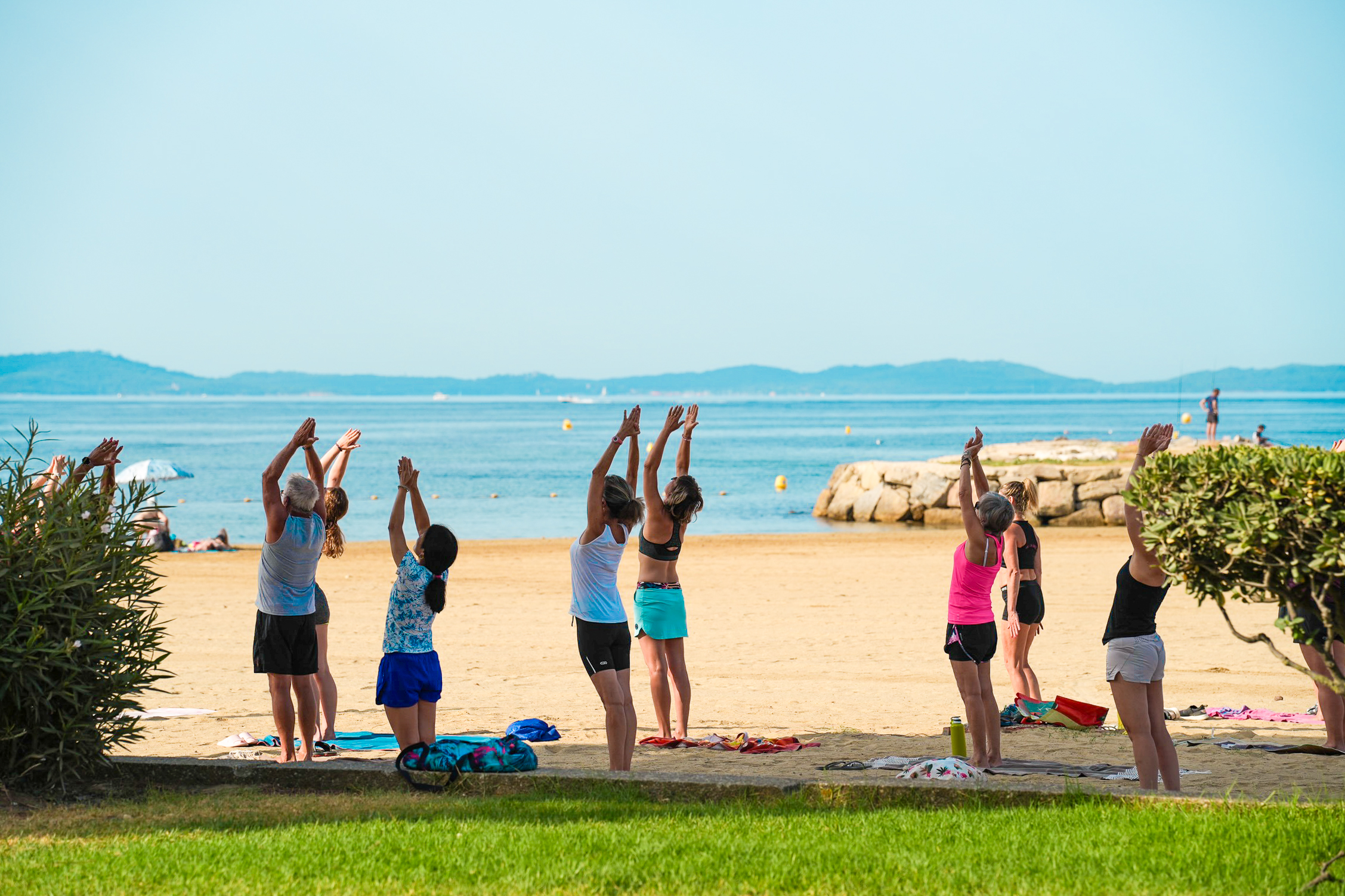 Fitness on the beach