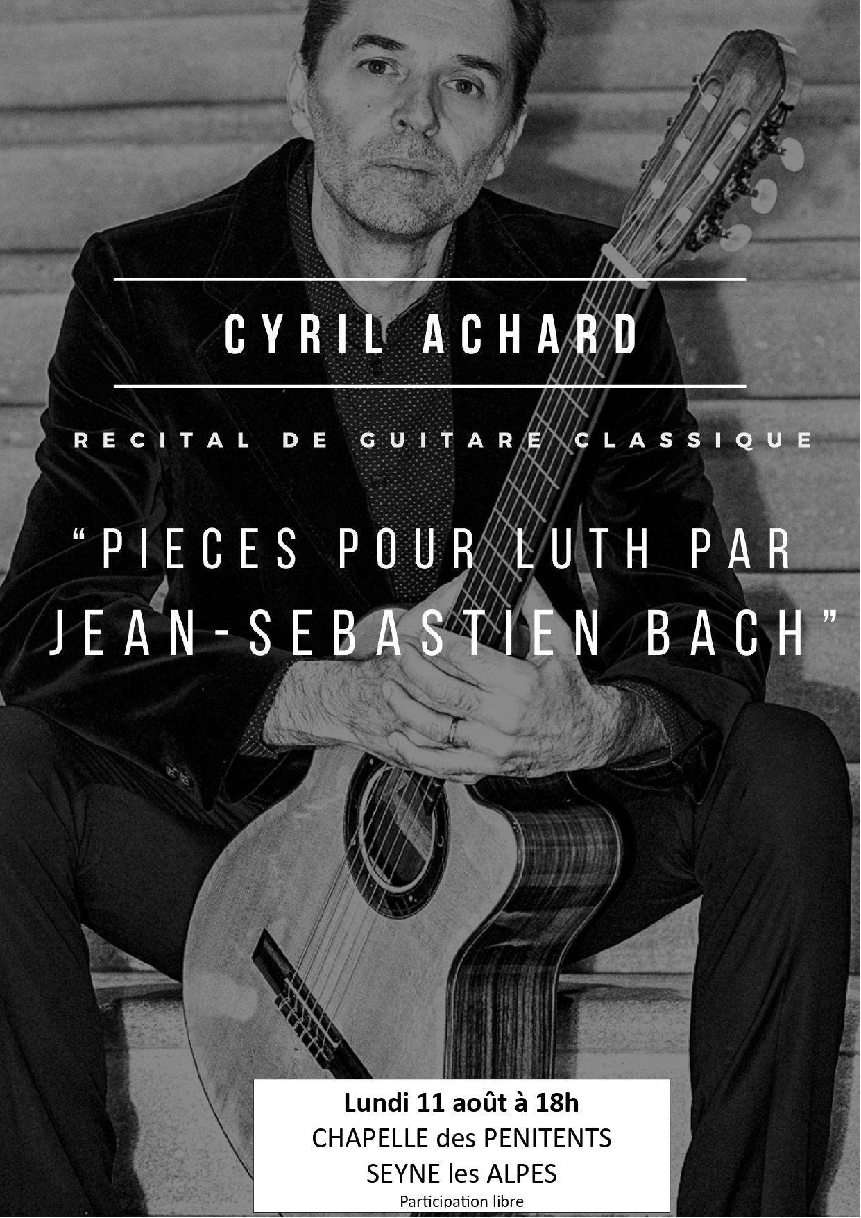 Concert de guitare classique : Cyril Achard