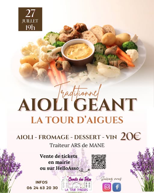 Repas Aoli gant  La Tour d'Aigues