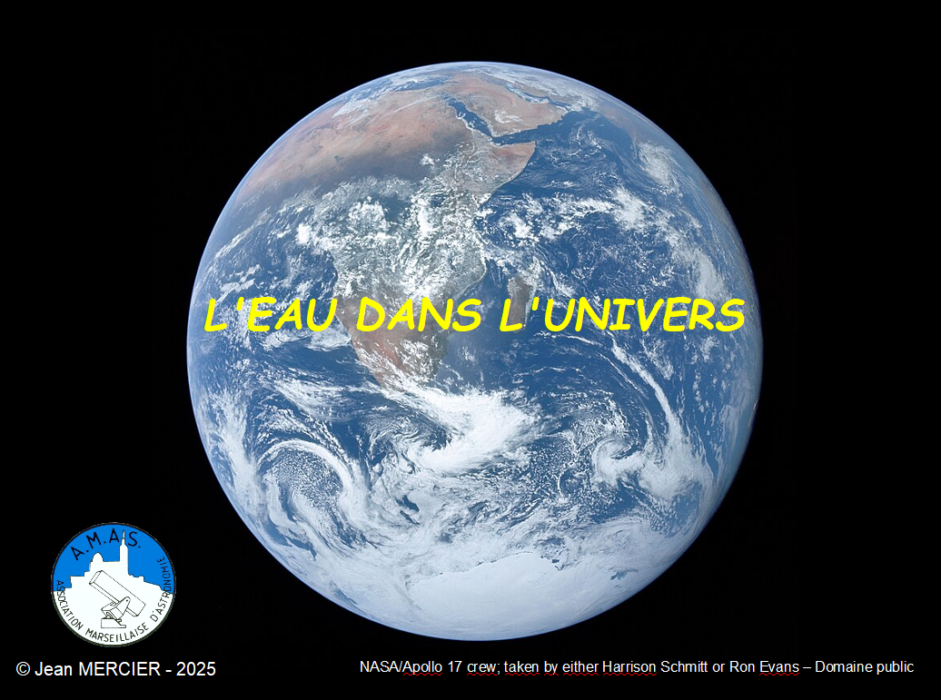 Les Nuits des toiles : confrence : L'eau dans l'univers