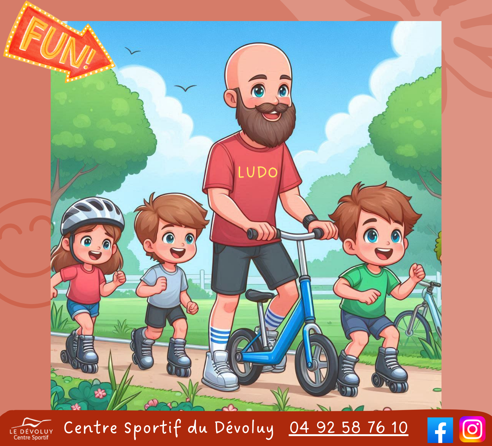 Roller au centre sportif