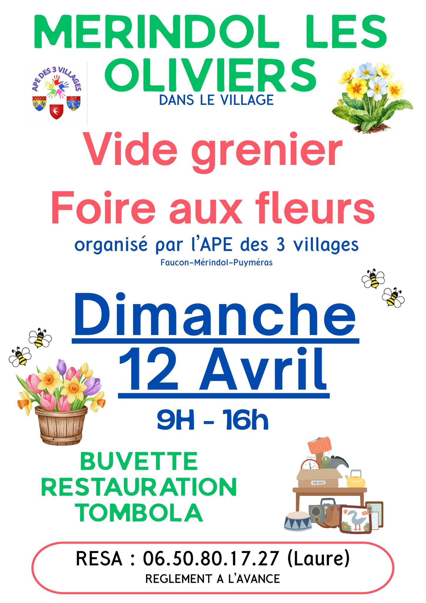 Vide grenier  et Foire aux Fleurs