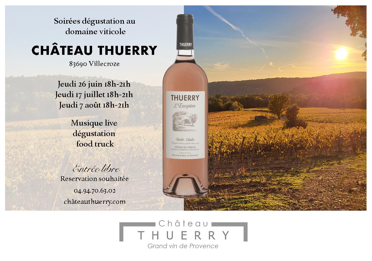Soire dgustation au Chteau Thuerry