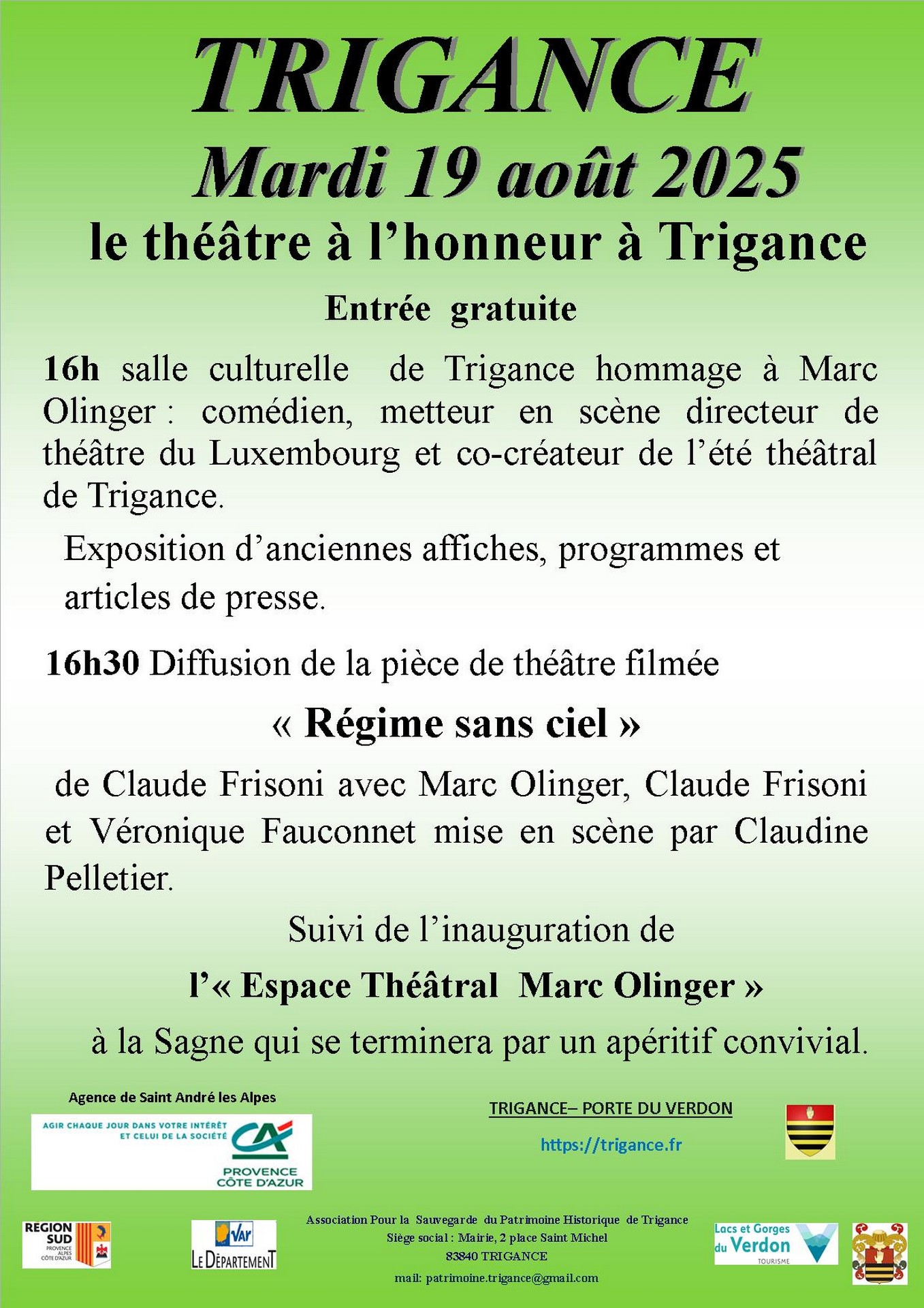 Le thtre  l'honneur  Trigance