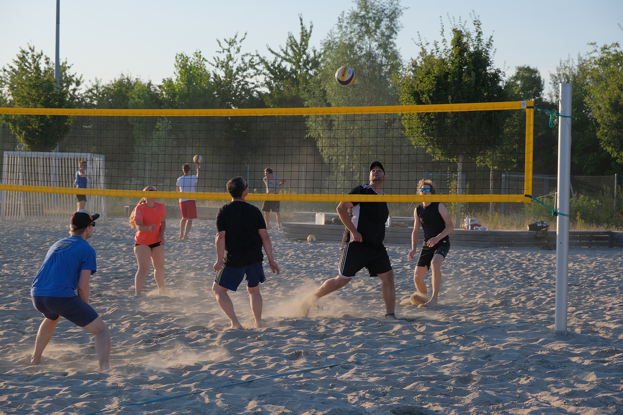 Animation de beach-volley