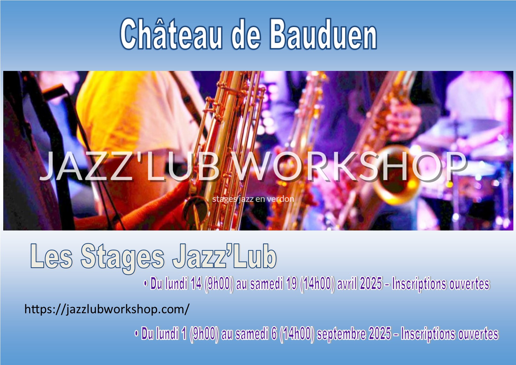 Stages jazz pour musiciennes et musiciens