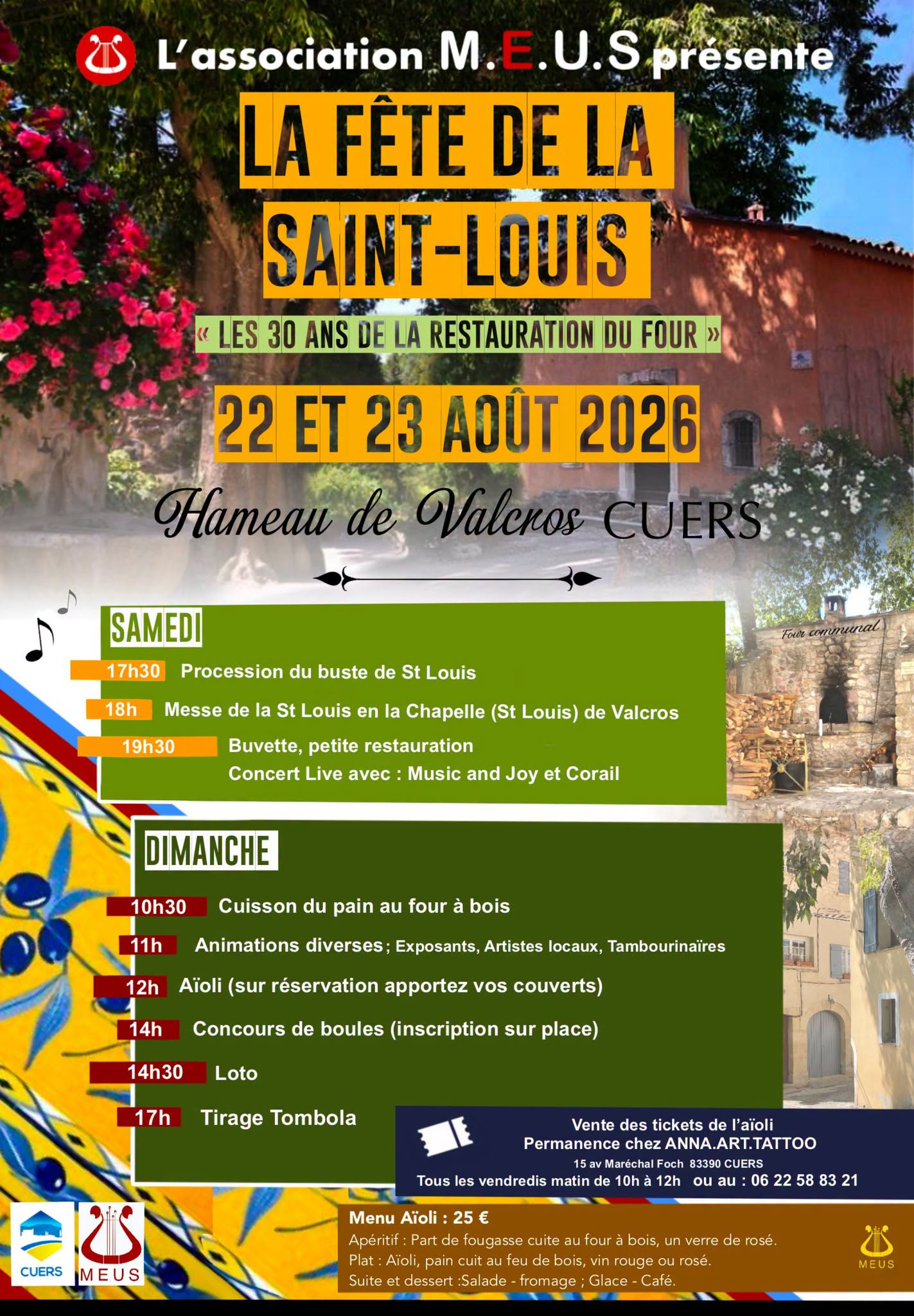 F�te de la Saint Louis au Hameau de Valcros