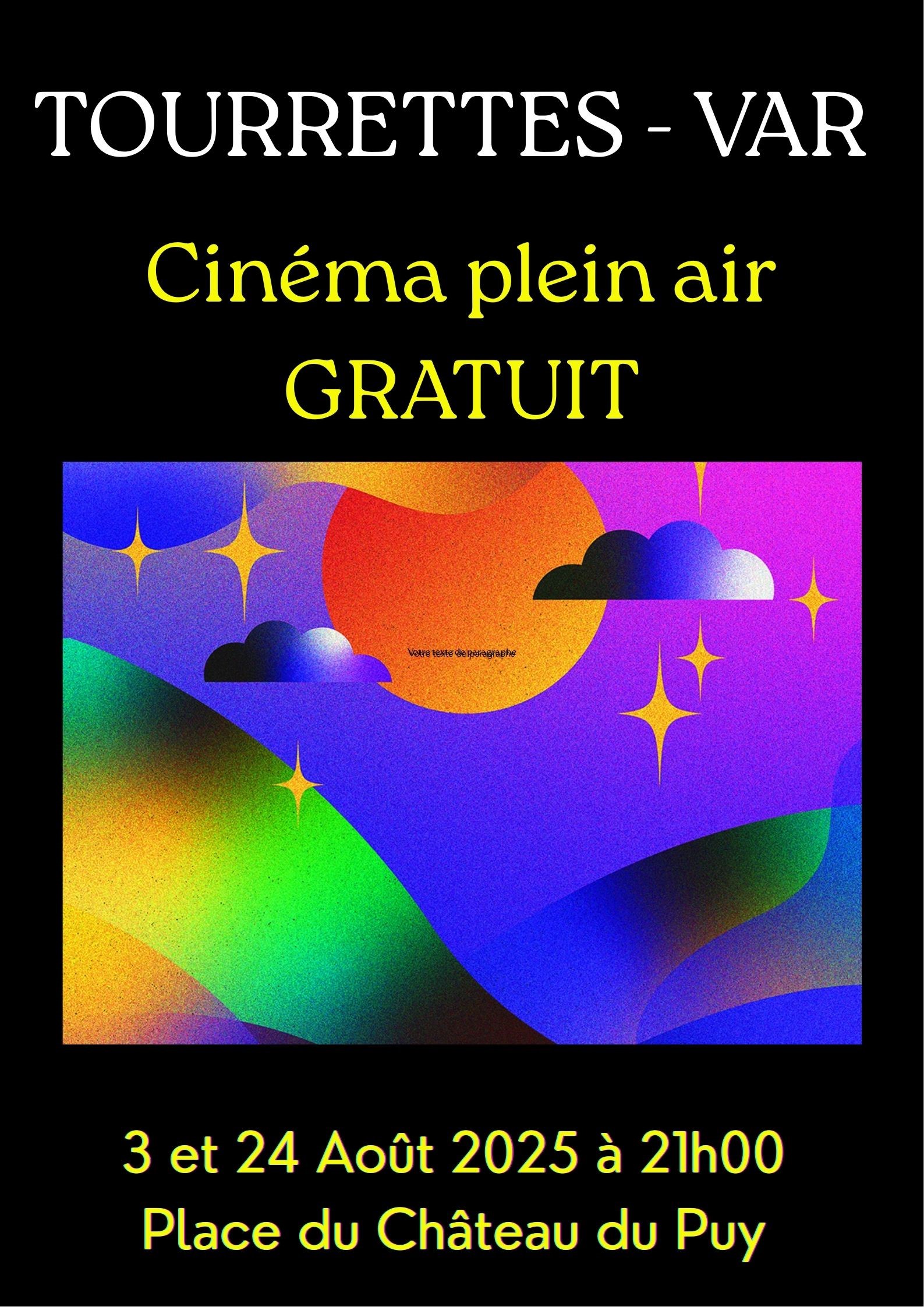 Cinma sous les toiles d'une nuit d't - GRATUIT