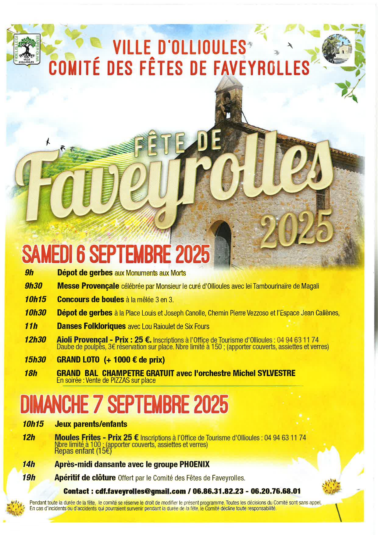 Fte de Faveyrolles : moules frites