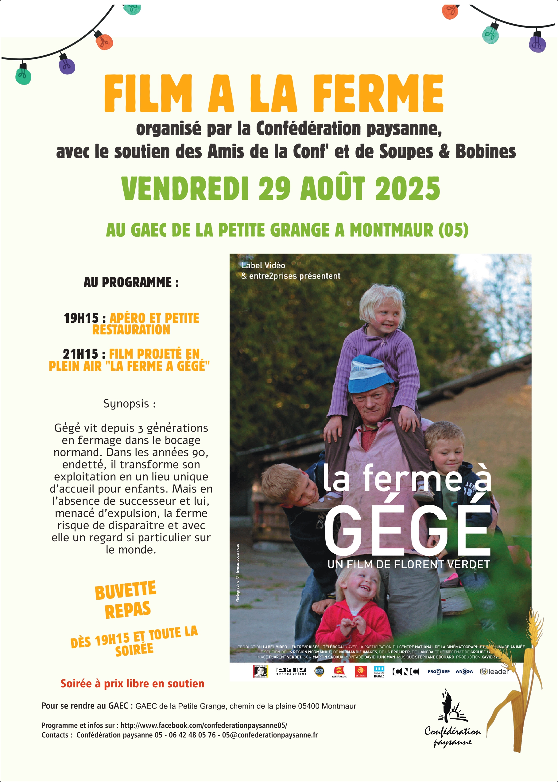 Film  la ferme : 