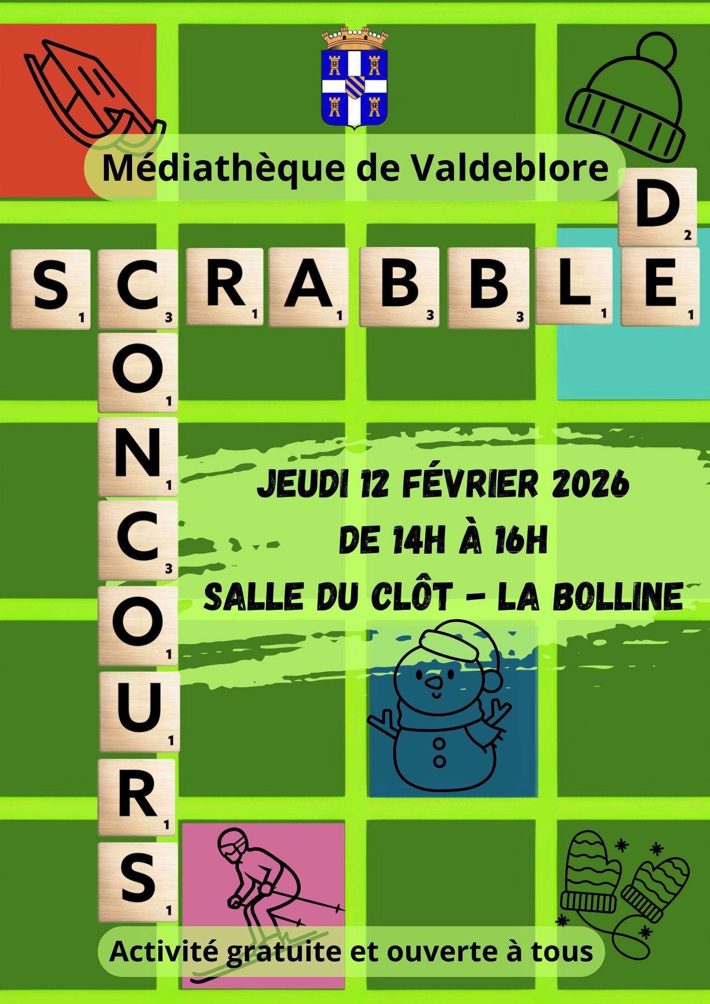 Concours de Scrabble - M�diath�que Valdeblore