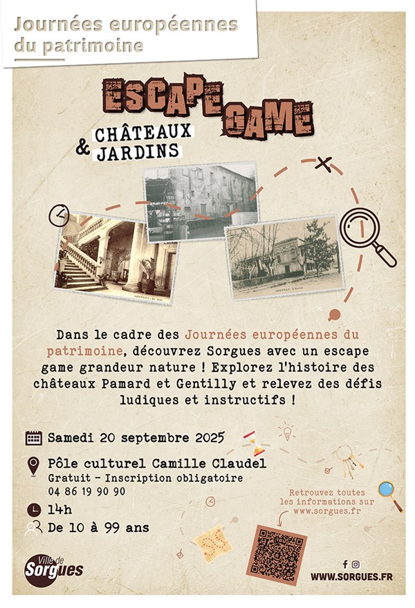 Journes Europennes du Patrimoine - Escape Game
