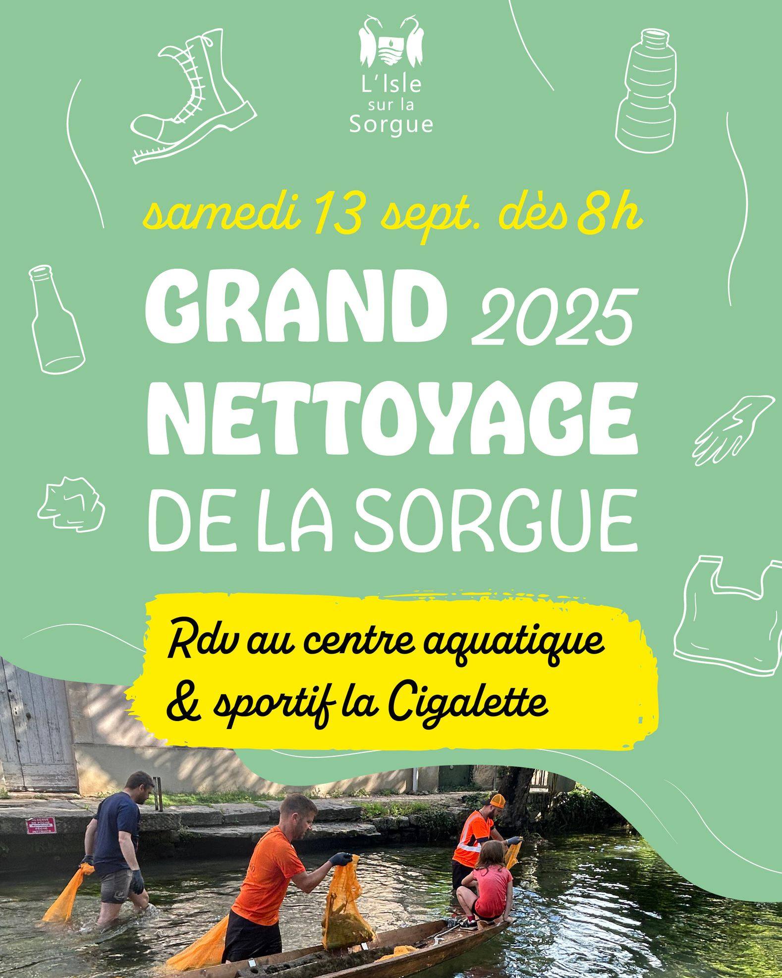 Grand nettoyage de la Sorgue