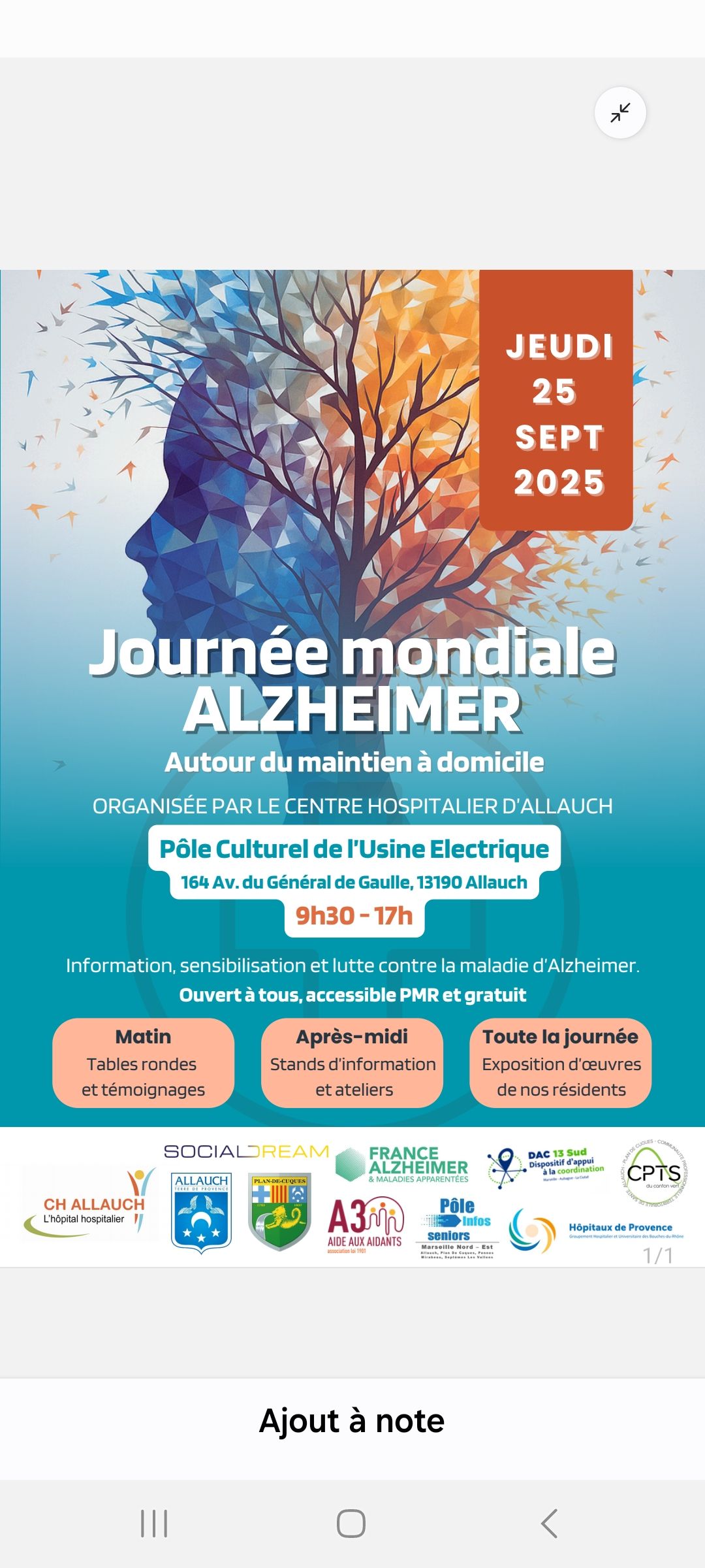 Journe mondiale de la maladie d'Alzheimer