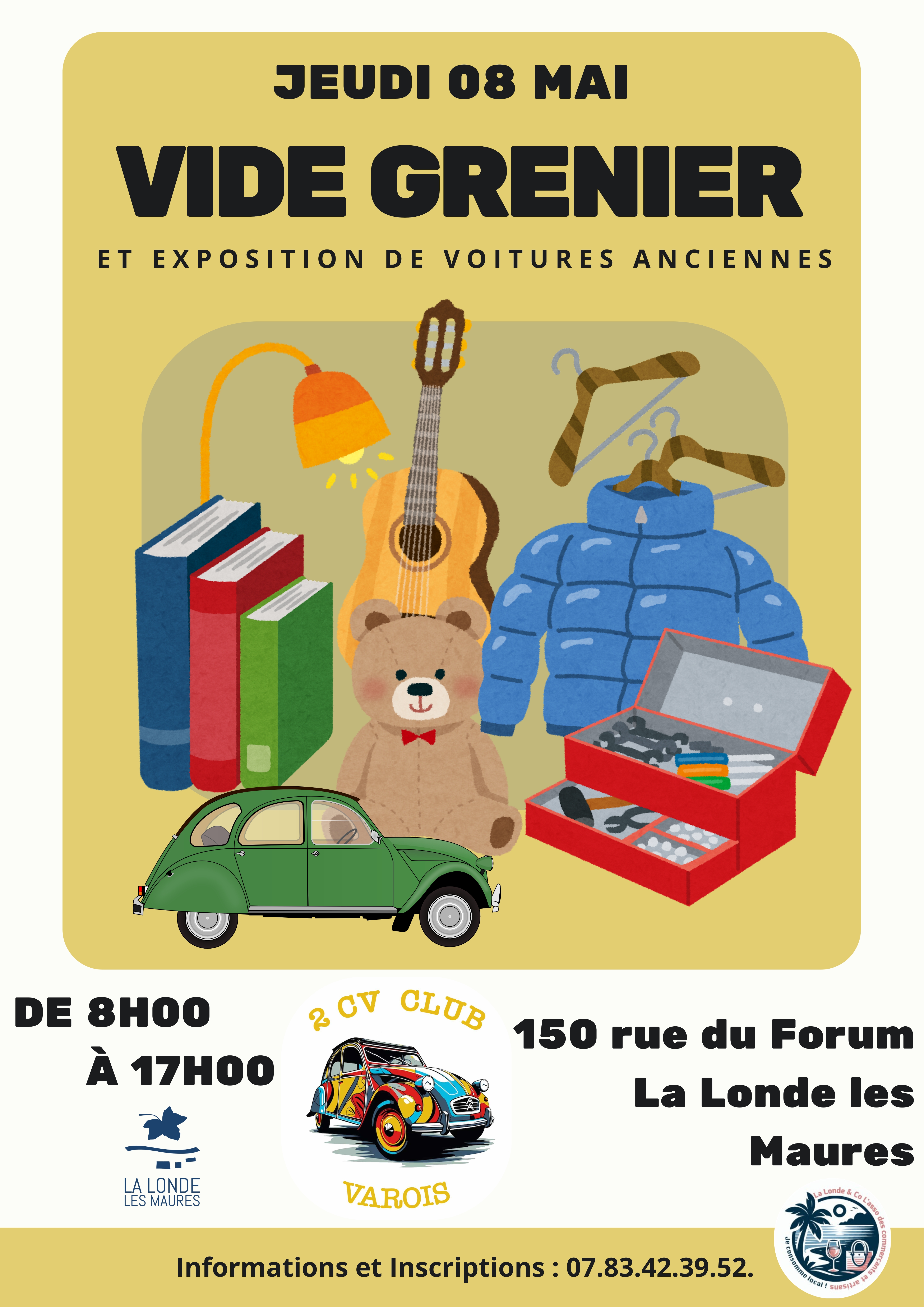 Vide-greniers et exposition de voitures anciennes