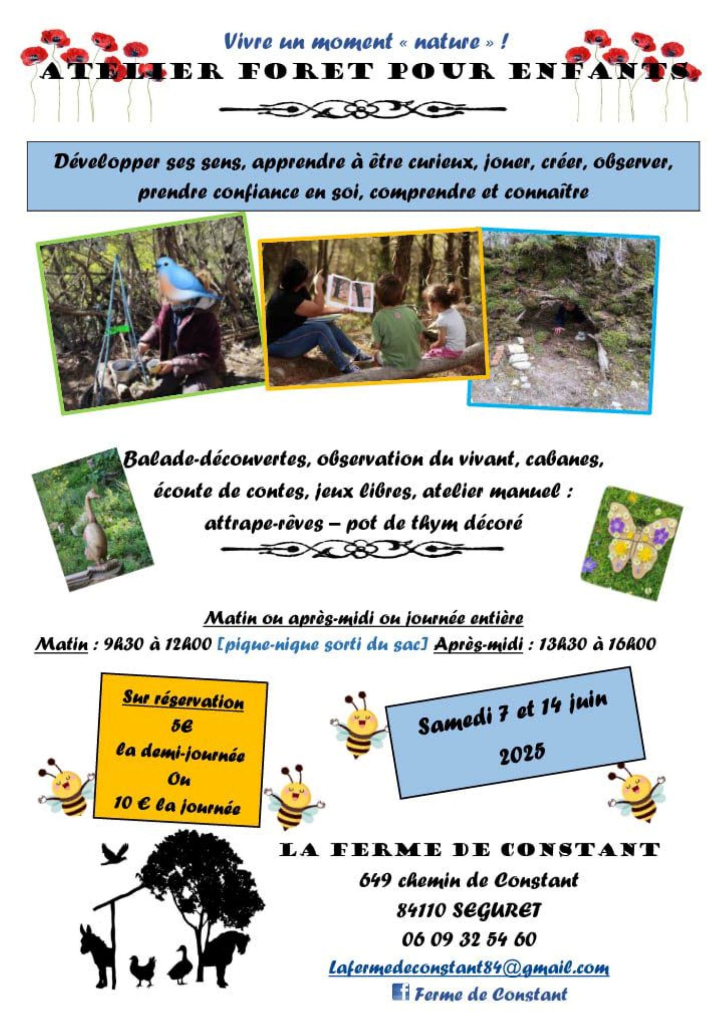Atelier Fort pour enfants  la Ferme de Constant