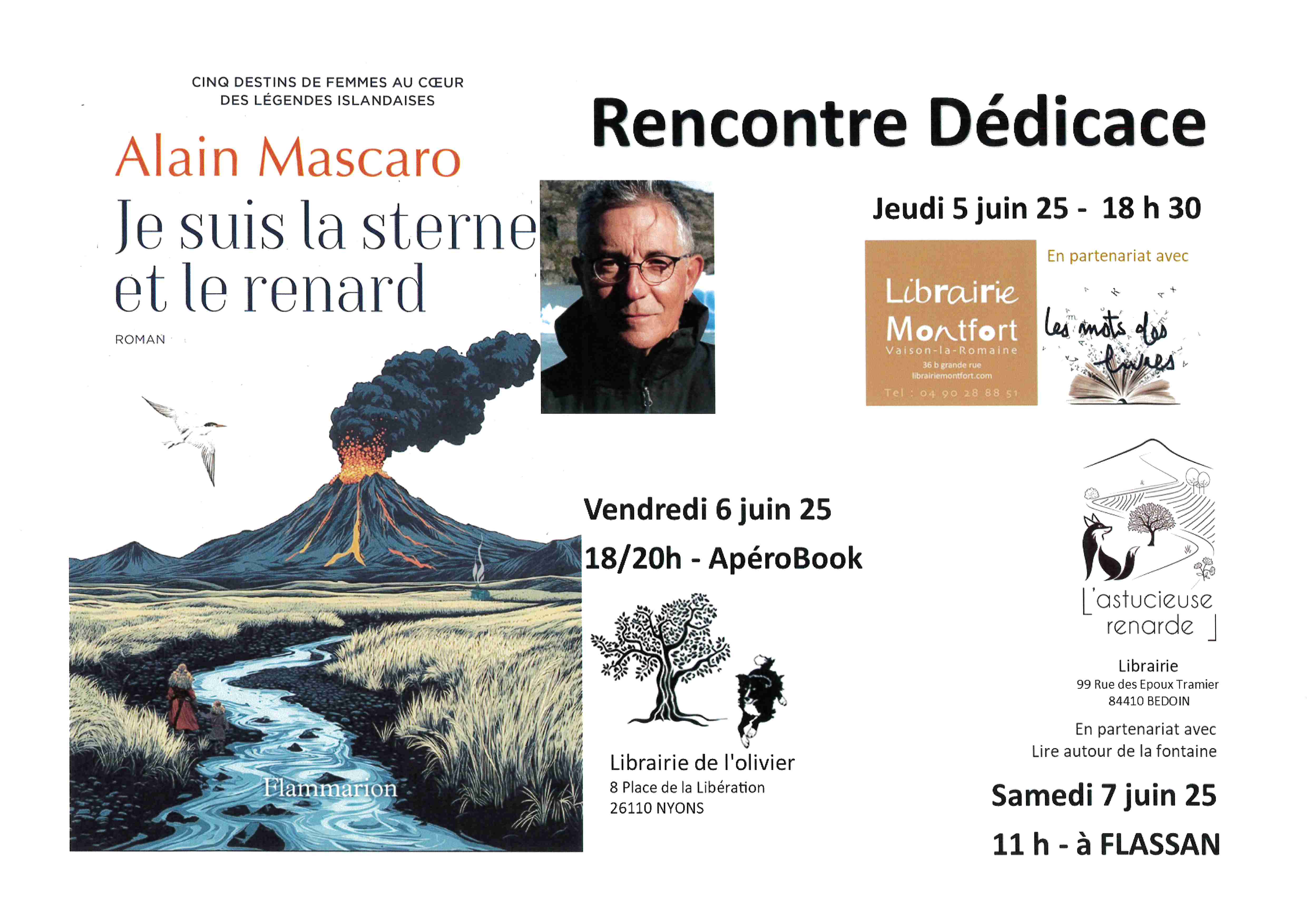 Rencontre Ddicace avec Alain Mascaro - Librairie Montfort