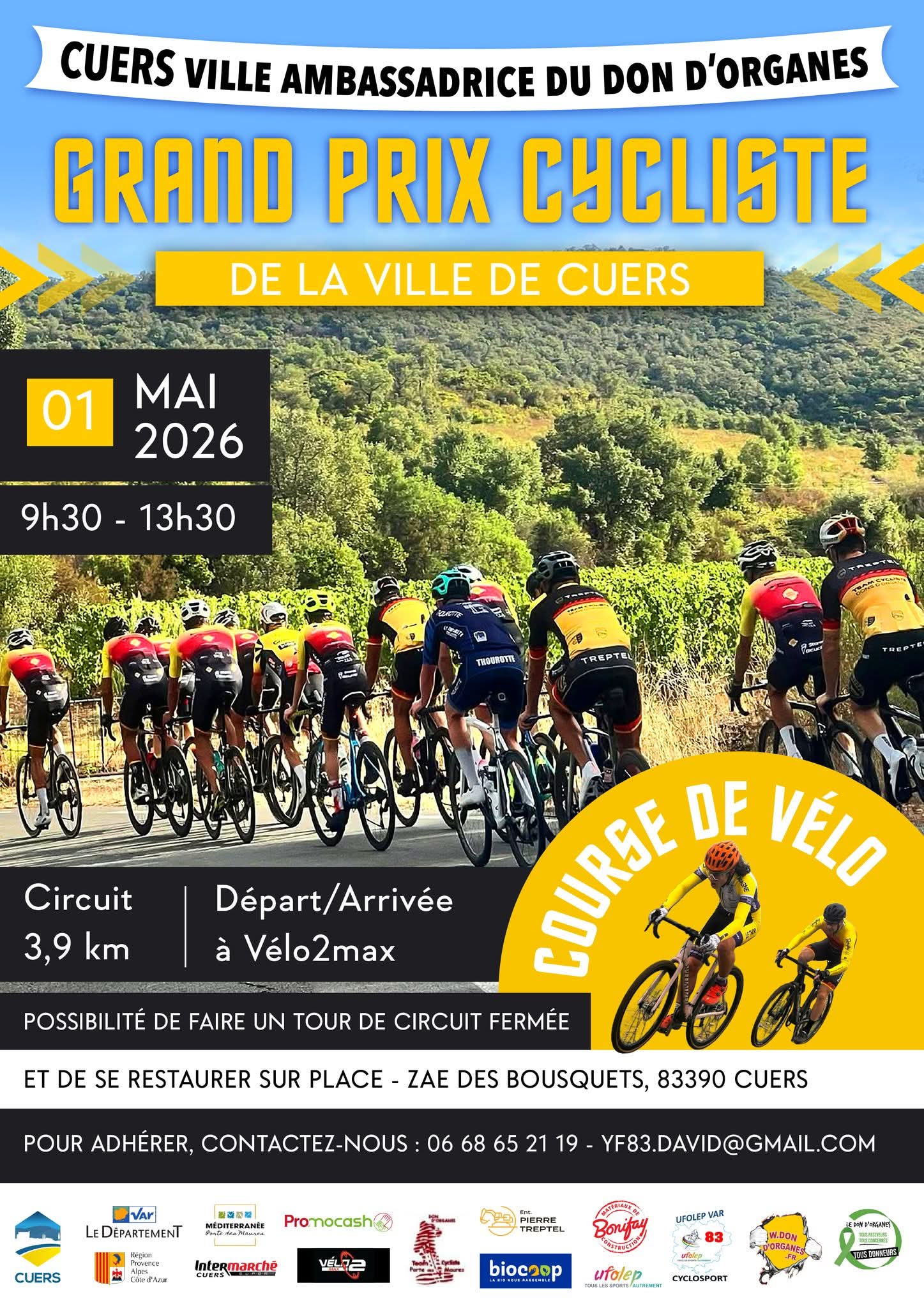 Cyclisme : Grand Prix Cycliste de la ville de Cuers