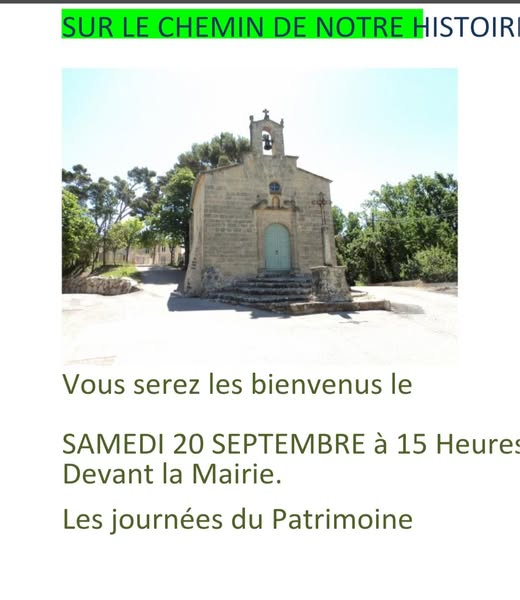 Journes Europennes du Patrimoine : Visite guide du village de La Bastide