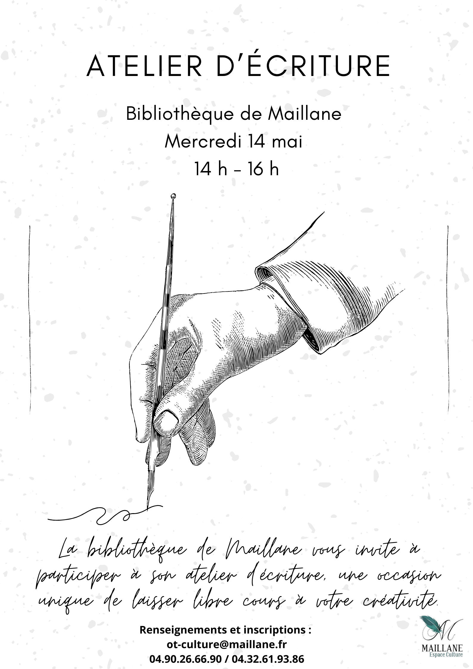 Atelier d'criture mai