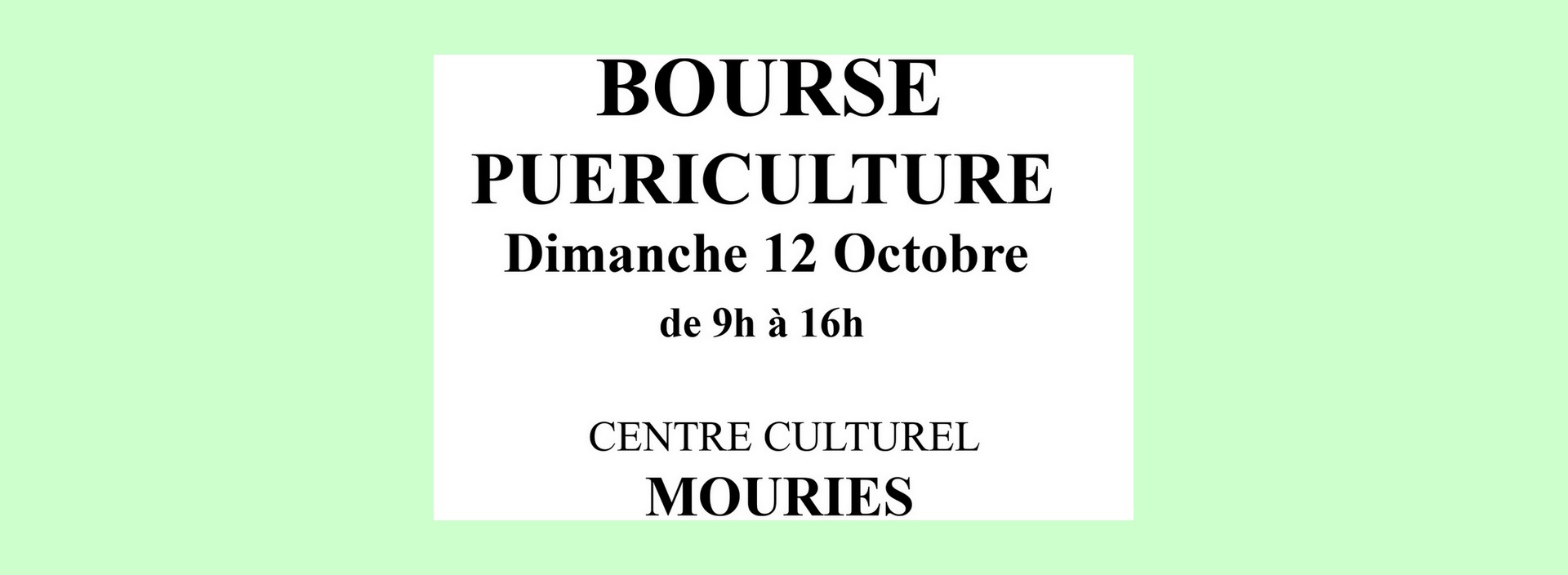Bourse aux jouets et  la puriculture