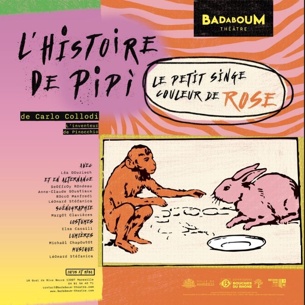 L�Histoire de Pip�, le petit singe couleur de rose