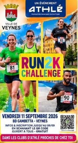 RUN2K CHALLENGE un �v�nement AHTLE - F�d�ration Fran�aise d'Athl�tisme
