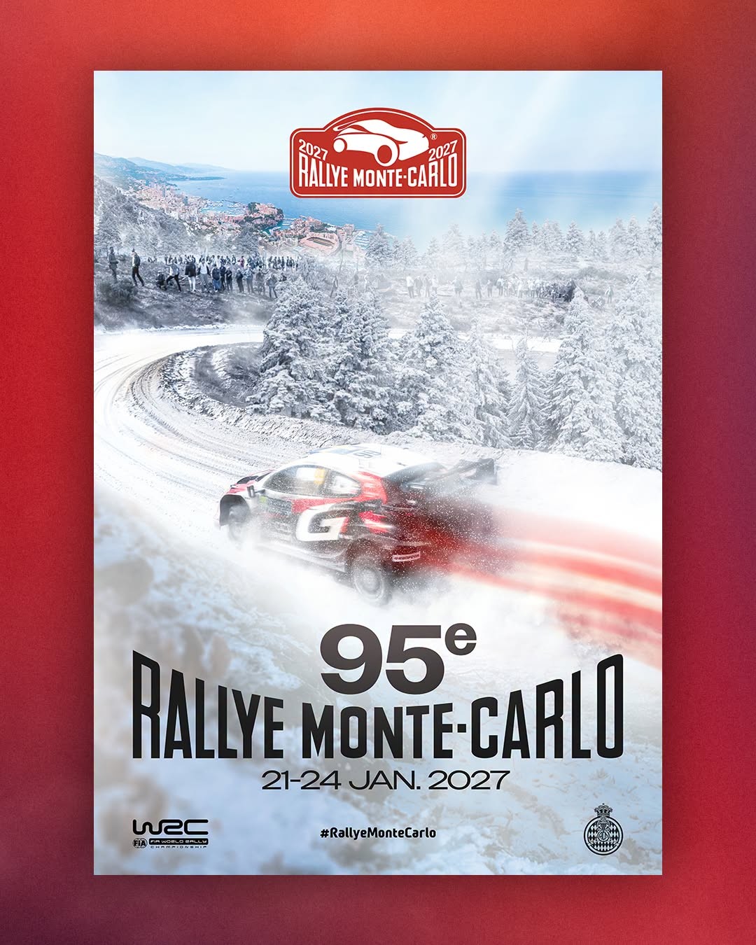 Passage du 95� Rallye Monte Carlo : La B�tie-des-Fonts - Sigottier