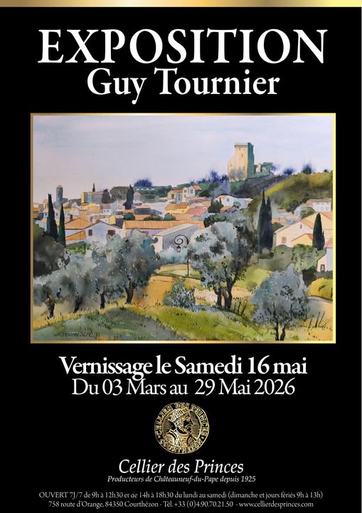 Vernissage de l'exposition de Guy Tournier au Cellier des Princes