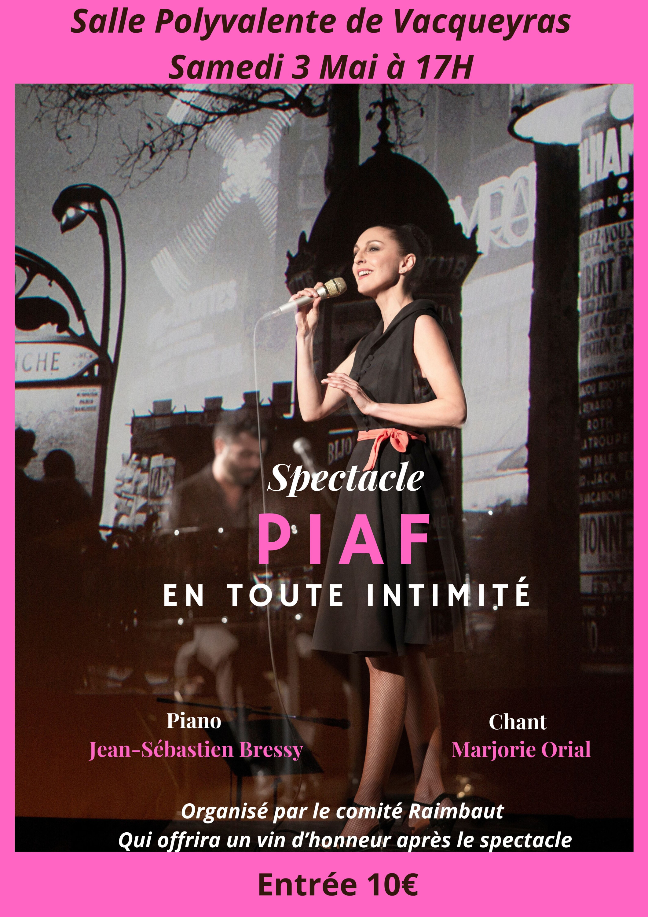 Spectacle Piaf en toute intimit
