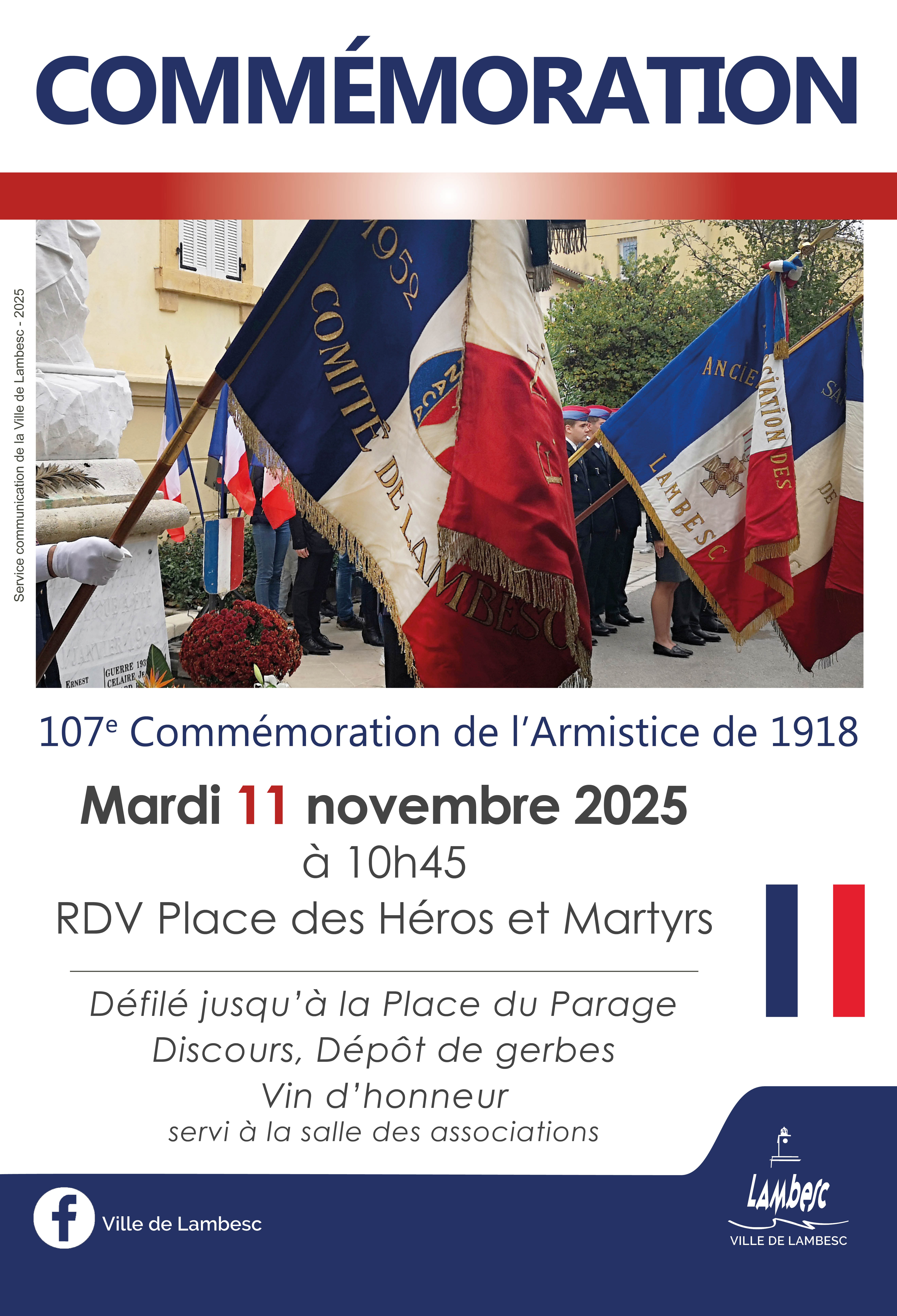 107e Commmoration de l'Armistice de 1918
