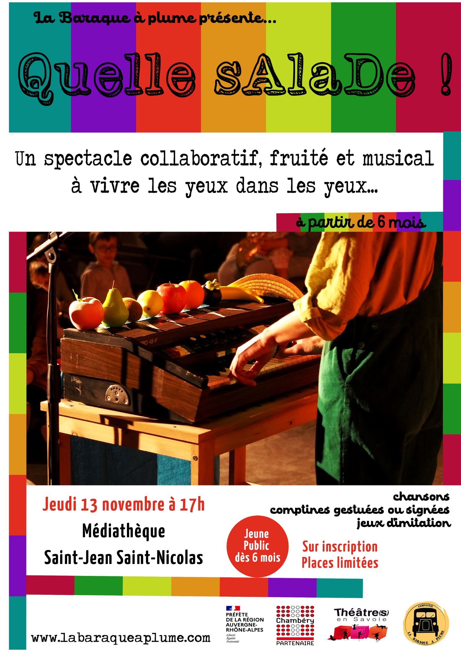 Spectacle Quelle Salade - Lire et grandir en famille