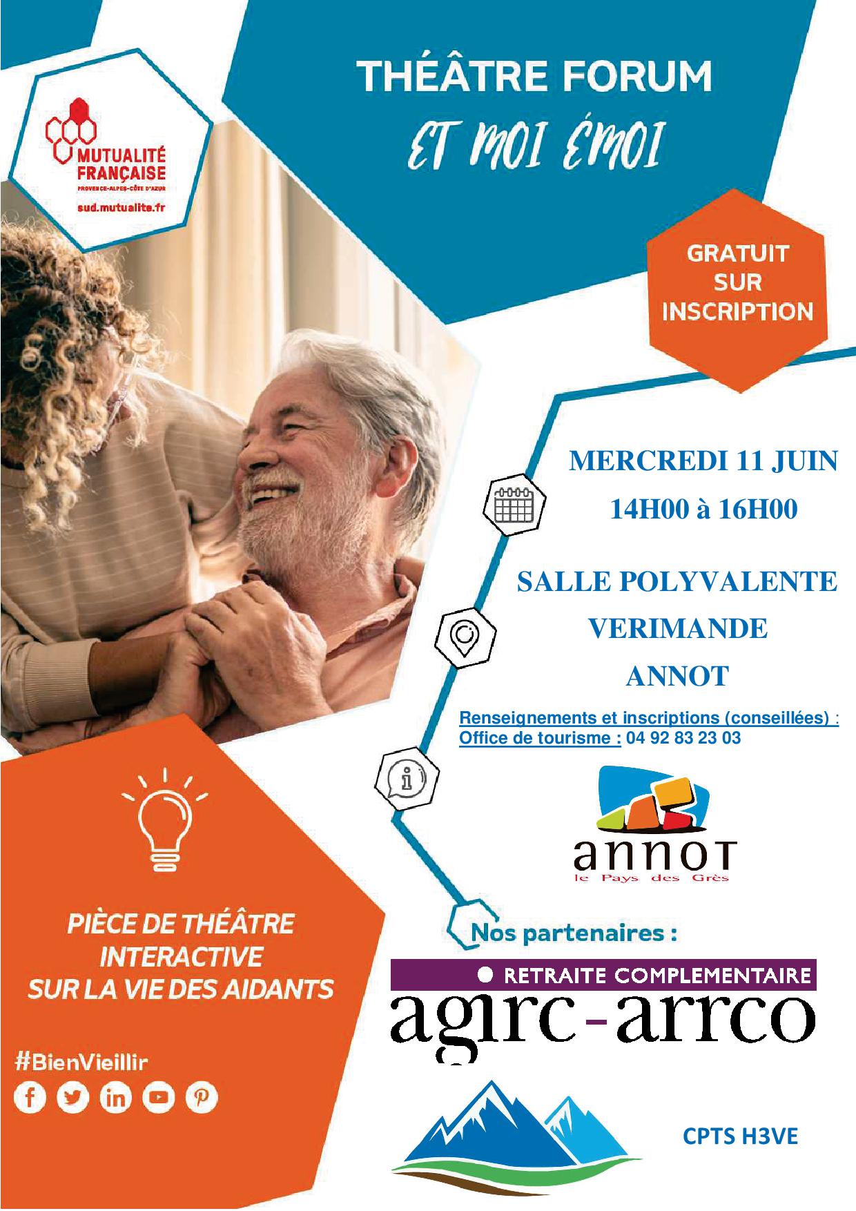 Theatre forum : les aidant  Et moi moi