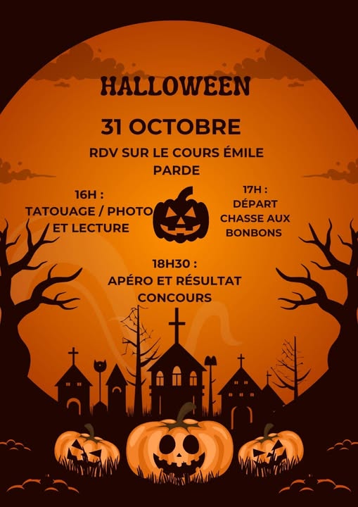 Halloween et concours de la facade la plus effrayante  Beaumont de Pertuis