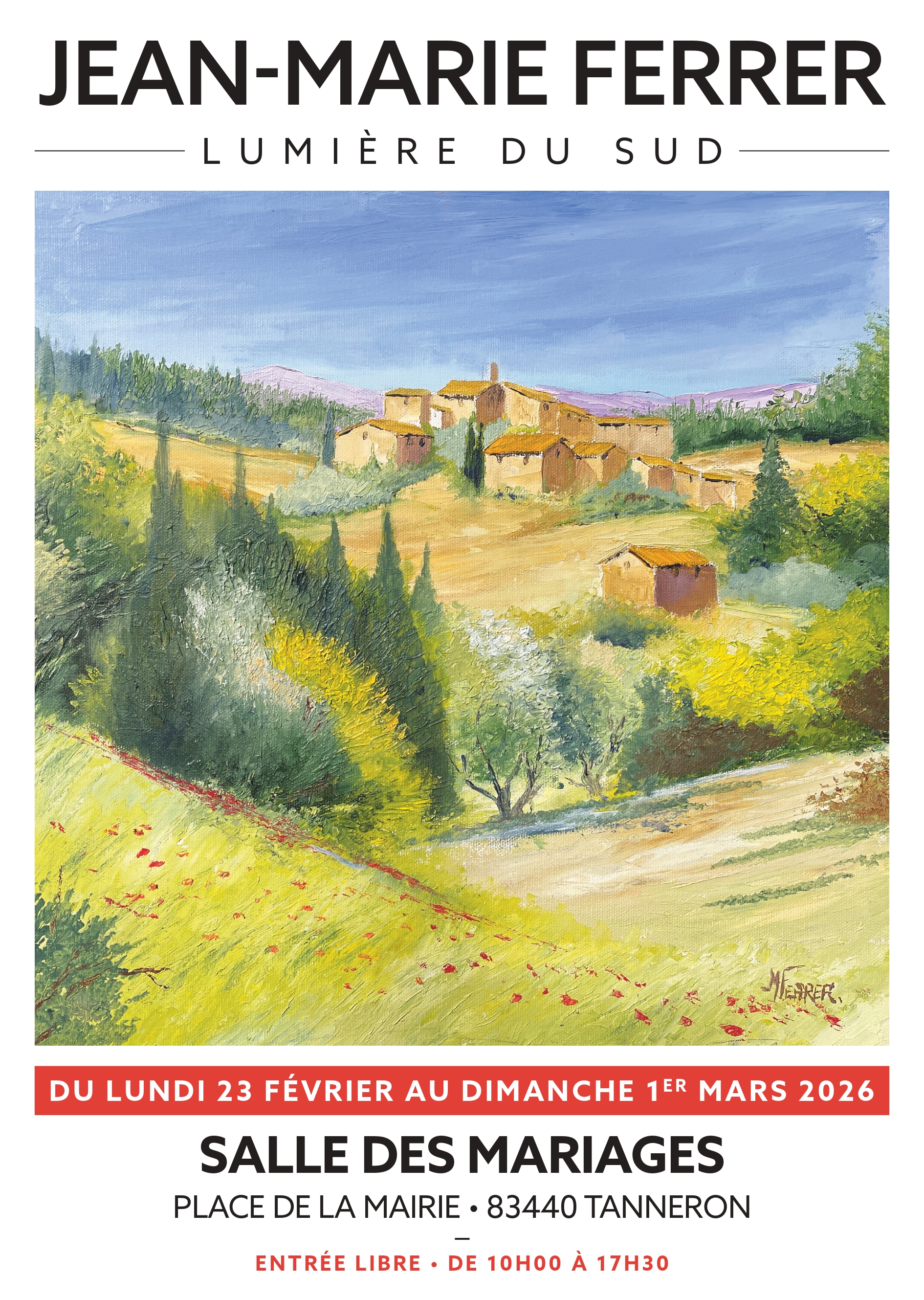 Exposition des peintures de Jean-Marie Ferrer 