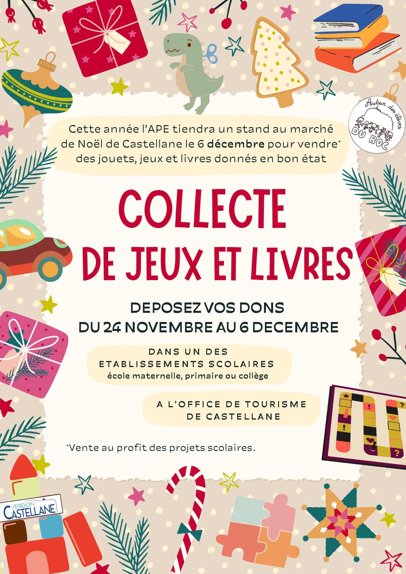 Collecte de jeux et livres