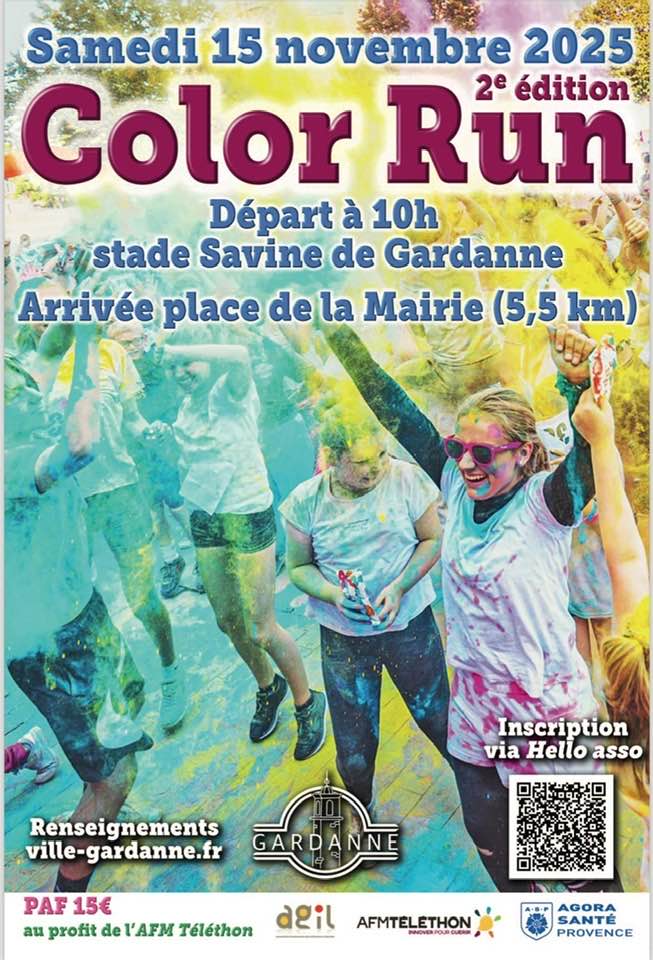 Color Run au profit du Tlthon