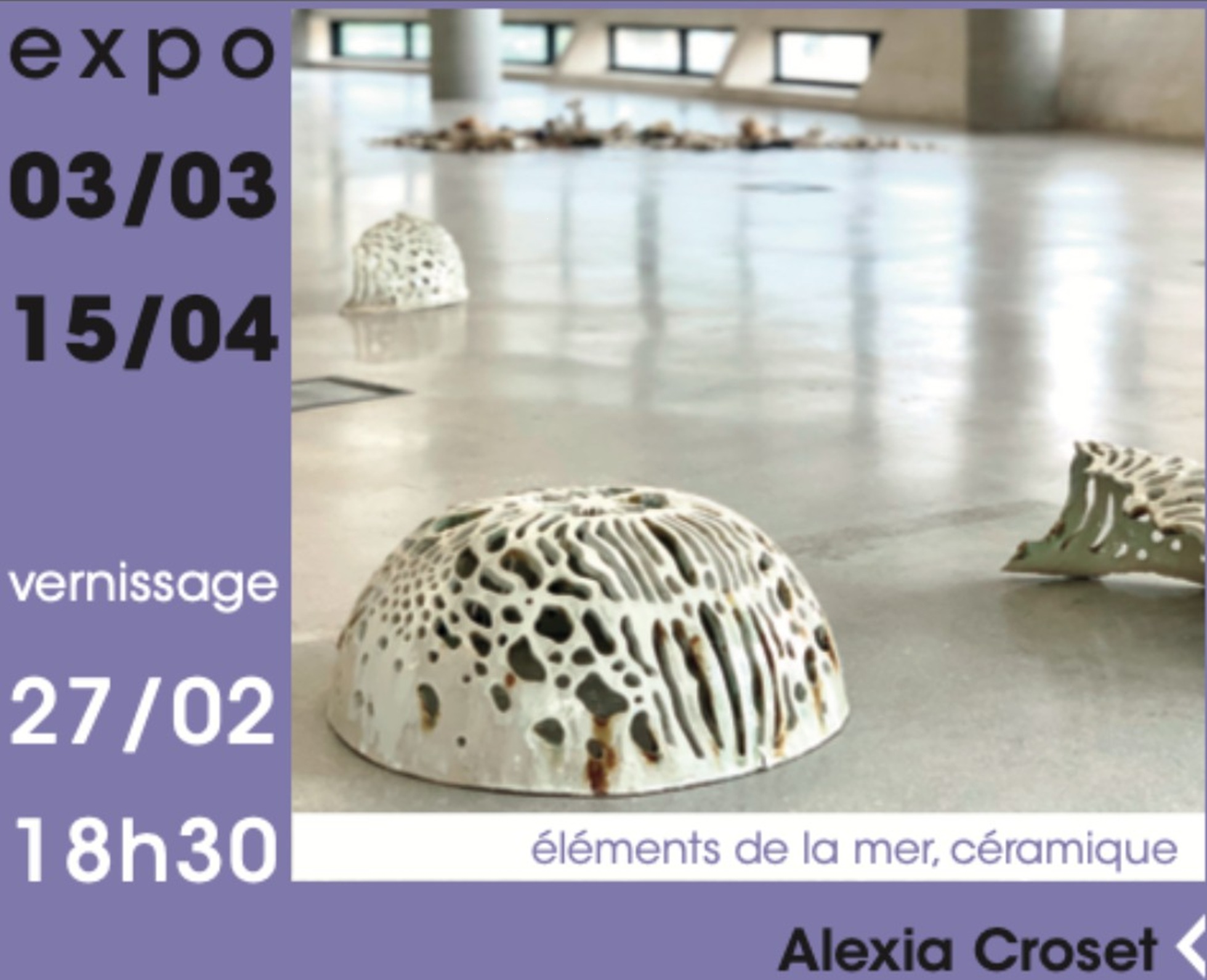 Exposition - Galerie G - Alexia Croset