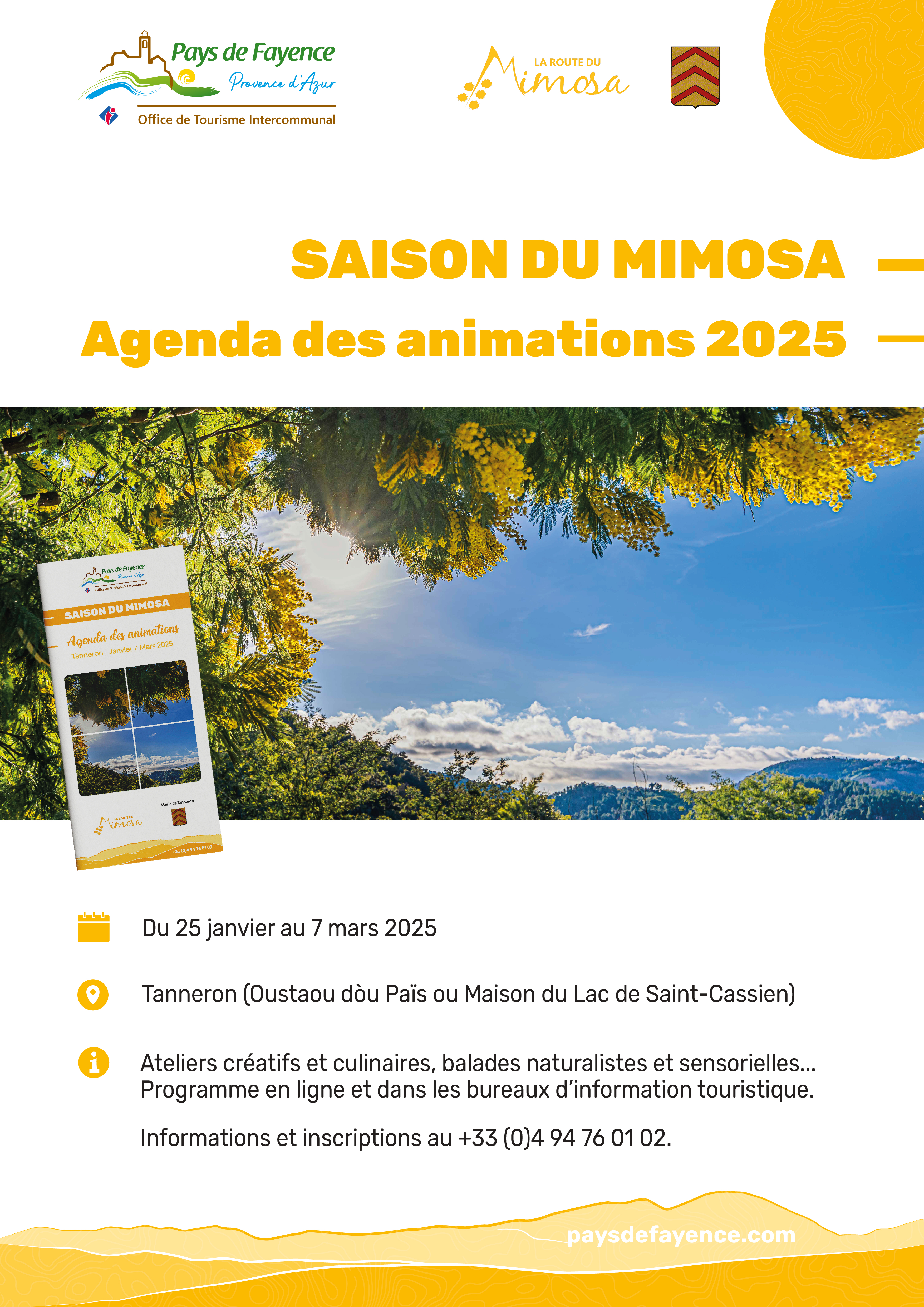 Ateliers  l'Oustaou du pas: saison du mimosa