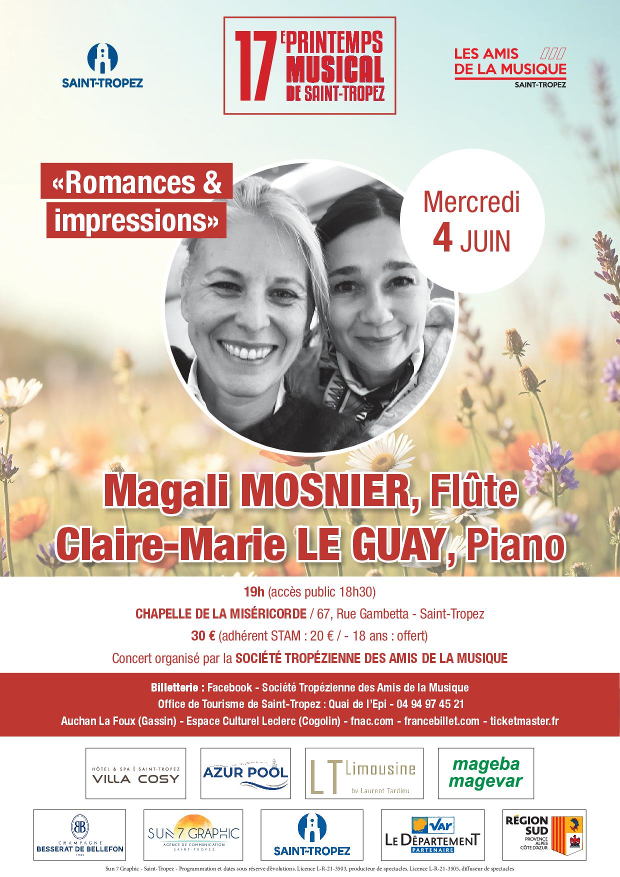 Concert - 17me Printemps musical de Saint-Tropez - Romances & impressions