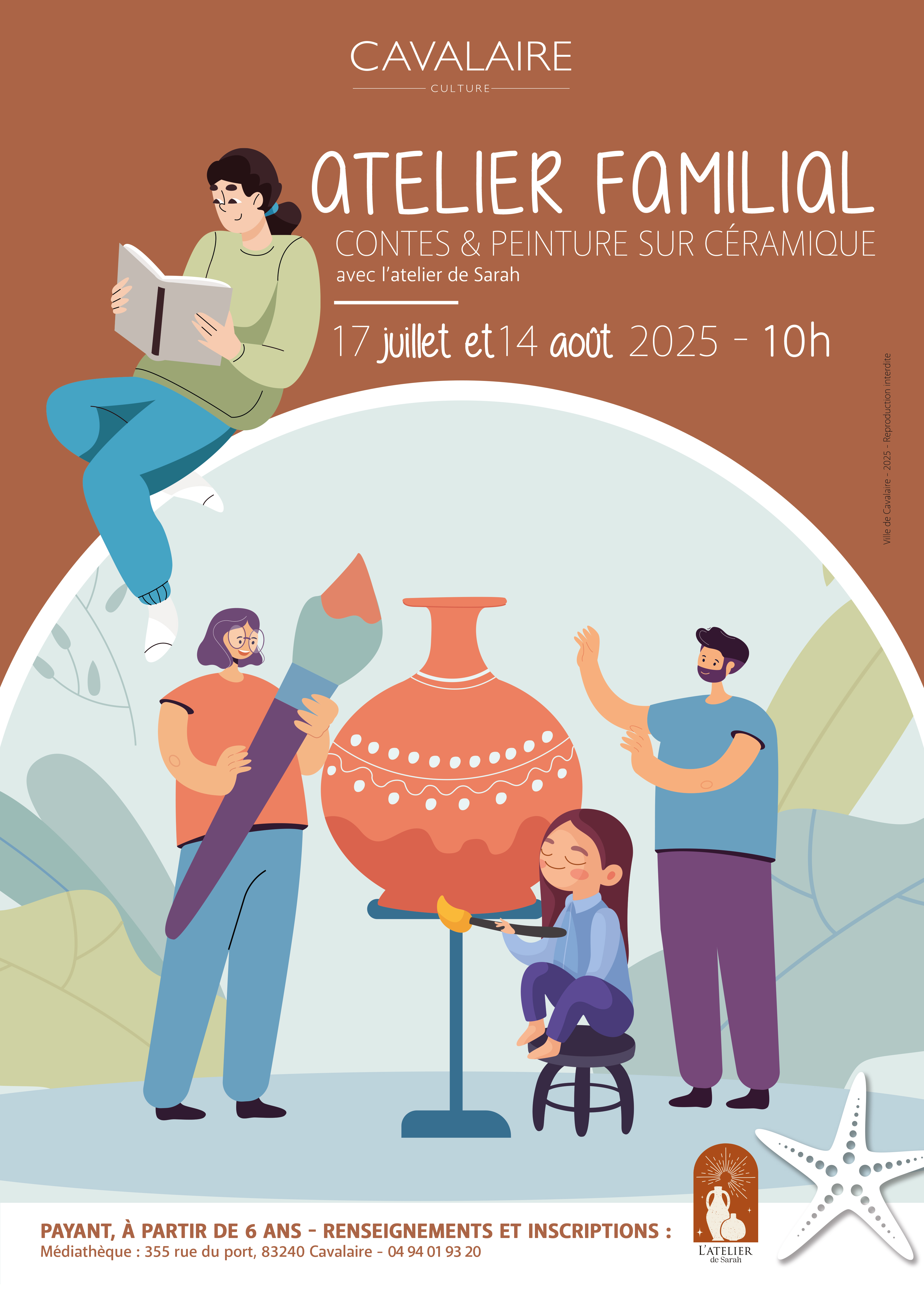 Atelier familial : Contes et peinture sur cramique