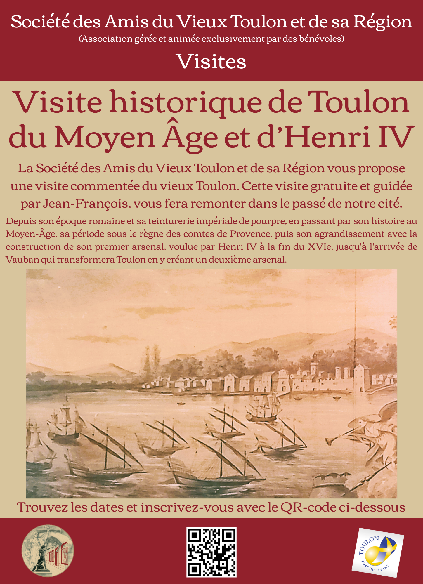 Visite comment�e historique de Toulon