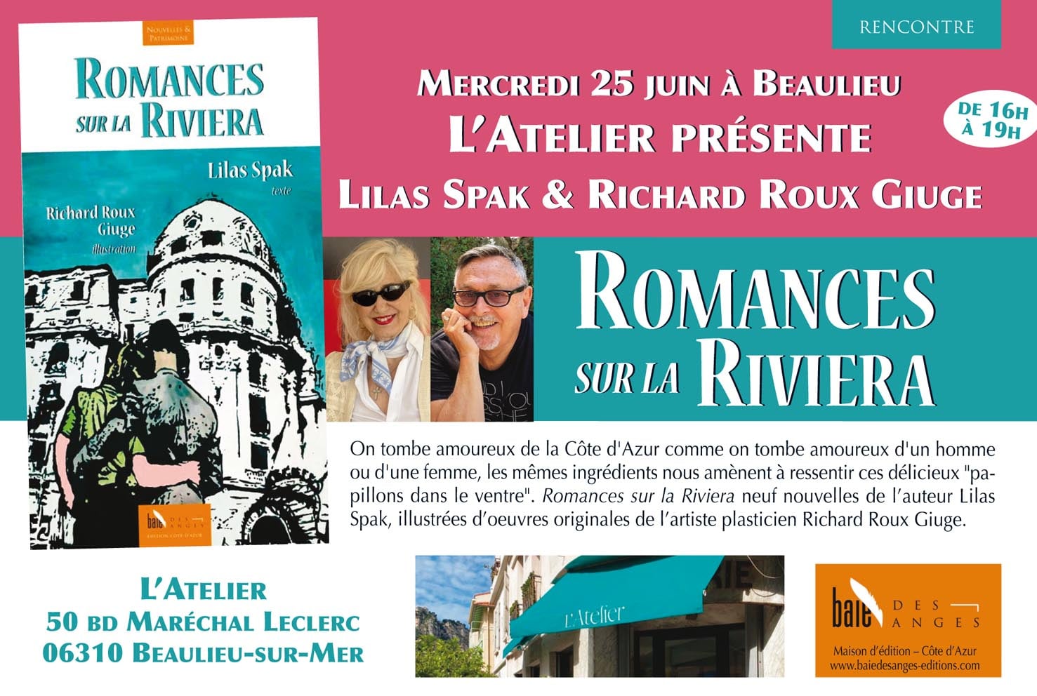 Rencontre avec Lilas Spak et Richard Roux Giuge - L'Atelier sur Mer