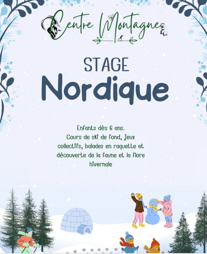 Stage nordique au Centre Montagne