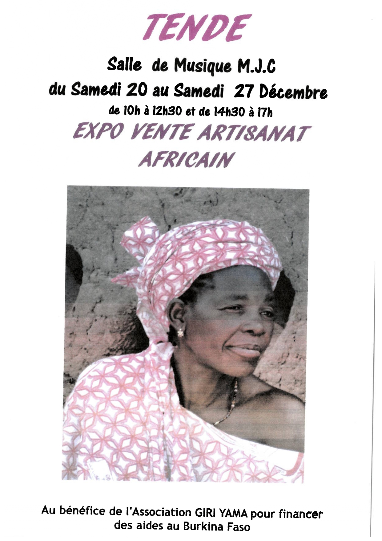 Exposition-vente artisanat africain